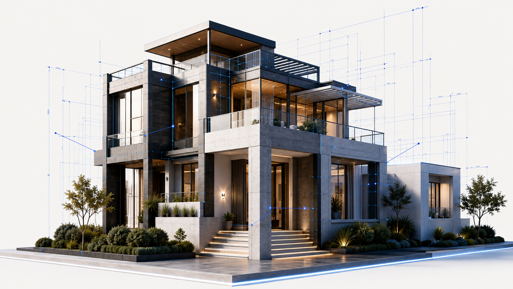Modern luxury real estate architecture
